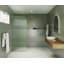 Aurora 32 in. x 78 in. Fully Frameless Fluted Radius Single Fixed Shower Panel-151898141-179818108