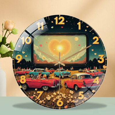 Horloge murale rétro 12 po
