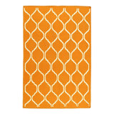 Geometric Area Rug in Brown