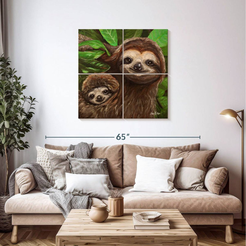 Brampt Sloth All Smiles, 38" H x 38" W