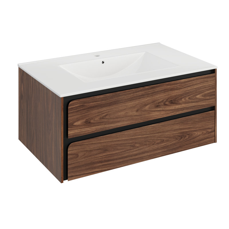 Meuble-lavabo brun de 48 po Elyra, 48", Brown