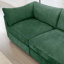 Canapé en chenille 2 places avec repose-pieds mobile et rangement coulissant pour plus de confort et d'organisation-1319004021