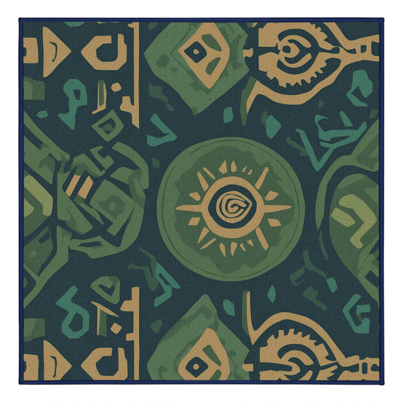 Ancient Navigator Rug, Square 3'