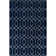 Glam Navy Blue Silver Area Rug
