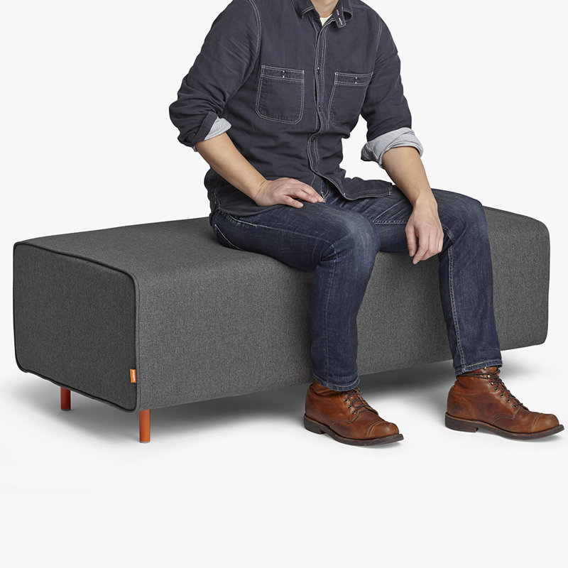 Banc Block Party, Gris foncé