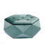 Repose-pieds Velvet Polygon, capitonné - vert-130176412