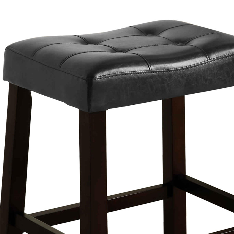 Tabouret de comptoir et de bar Roch, Tabouret de comptoir (siège d'une hauteur de 25,8, Noir