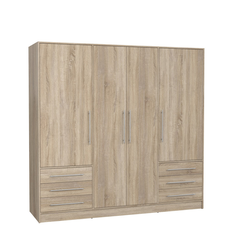 Ingram 4 Door Manufactured Wood Wardrobe