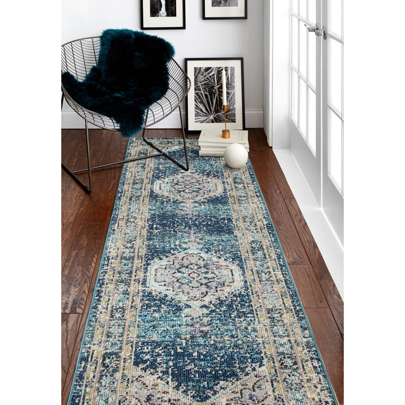 Silvie Oriental Area Rug, Runner 76 x 244cm