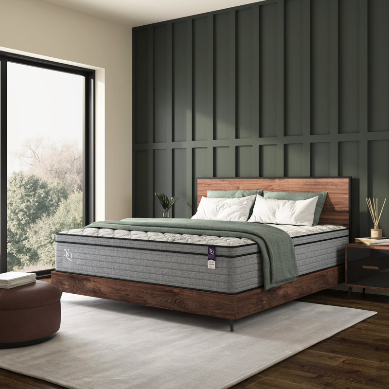 Matelas en mousse viscoélastique imprégnée de gel de refroidissement de 12 pouces de taille simple, eau, transfert de mouvement faible, relief, compatible avec cadre de base réglable, combinaison de gris et de blanc convenant à un emballage