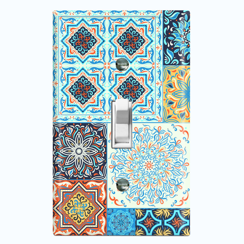 Patterned Toggle Light Switch Standard Wall Plate