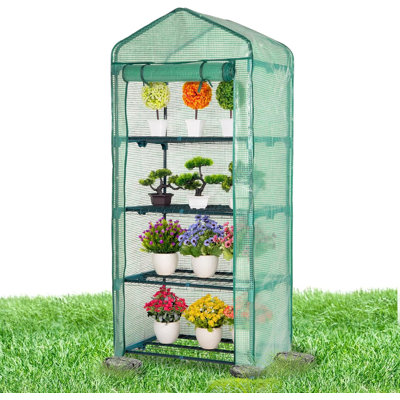 Mini greenhouse stand rack - 63x29x17 inch