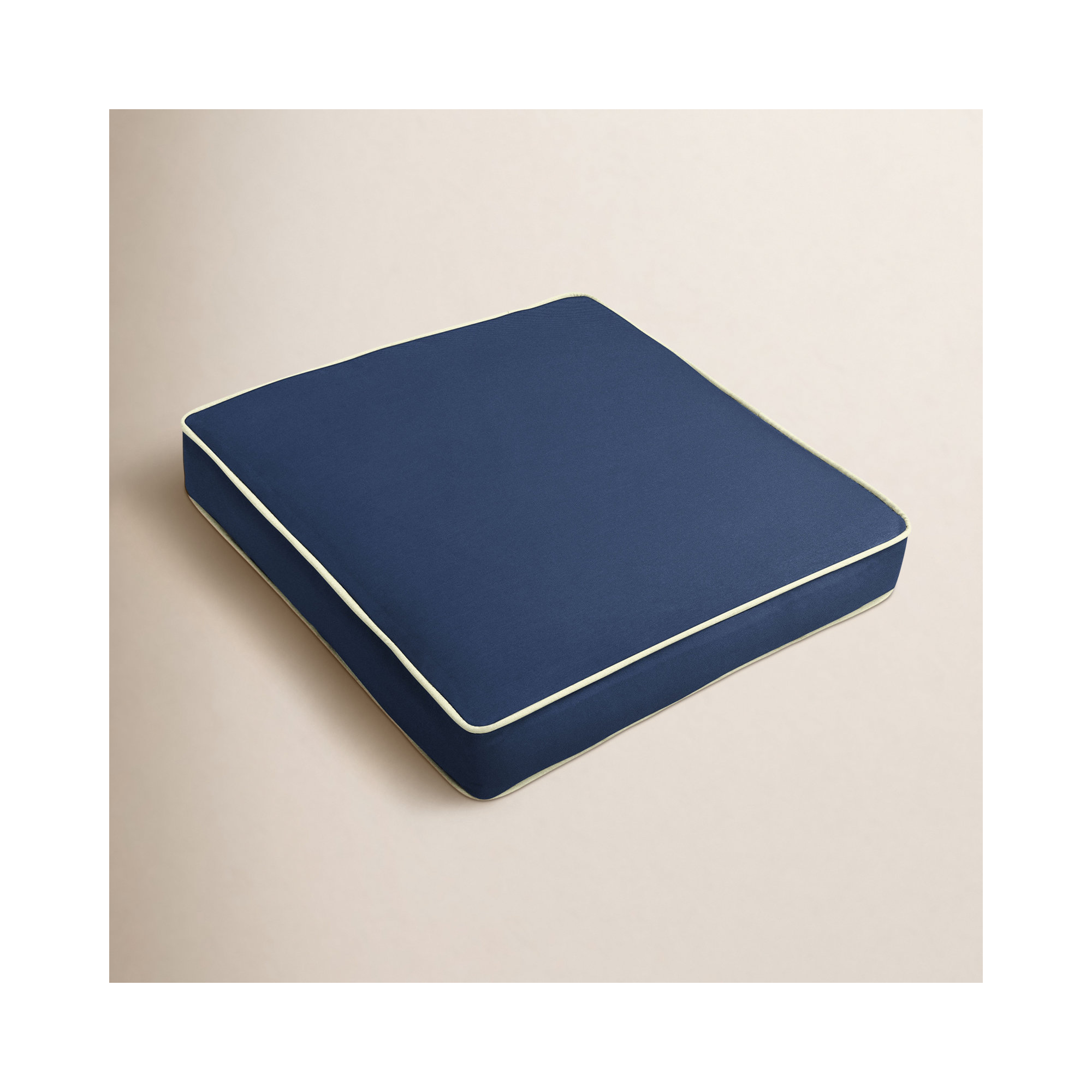Outdoor Sunbrella Seat Cushion, Canvas Navy SunbrellaCanvas