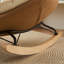 Chaise berçante moderne rembourrée-106038664