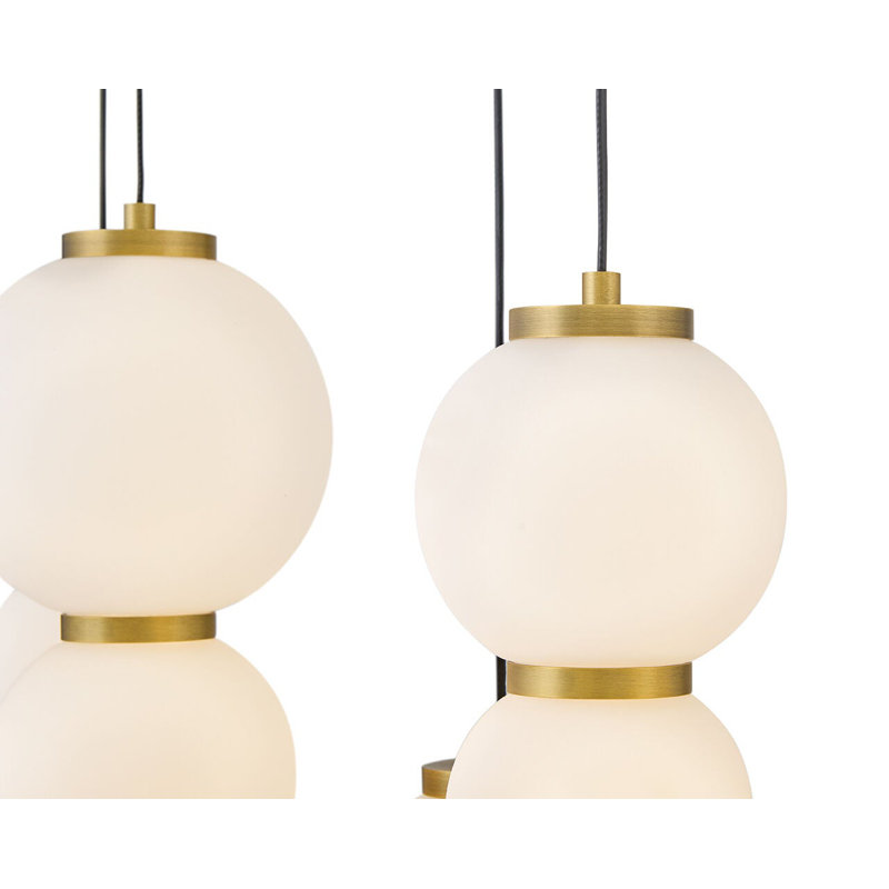 Trigo 1 - Light Steel LED Chandelier by Lisa McDennon