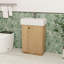 Meuble-lavabo de 21,6 po avec lavabo en céramique et rangement à gauche