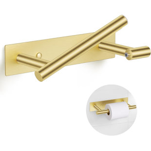 Brushed Gold Toilet Paper Holder
