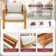 Chaise de patio en bois d'acacia avec coussins Oketa
