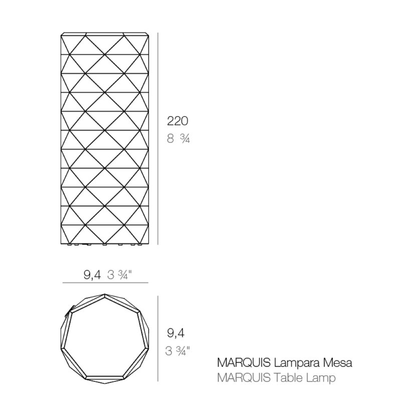 Marquis 8.75" Table Lamp, Fume