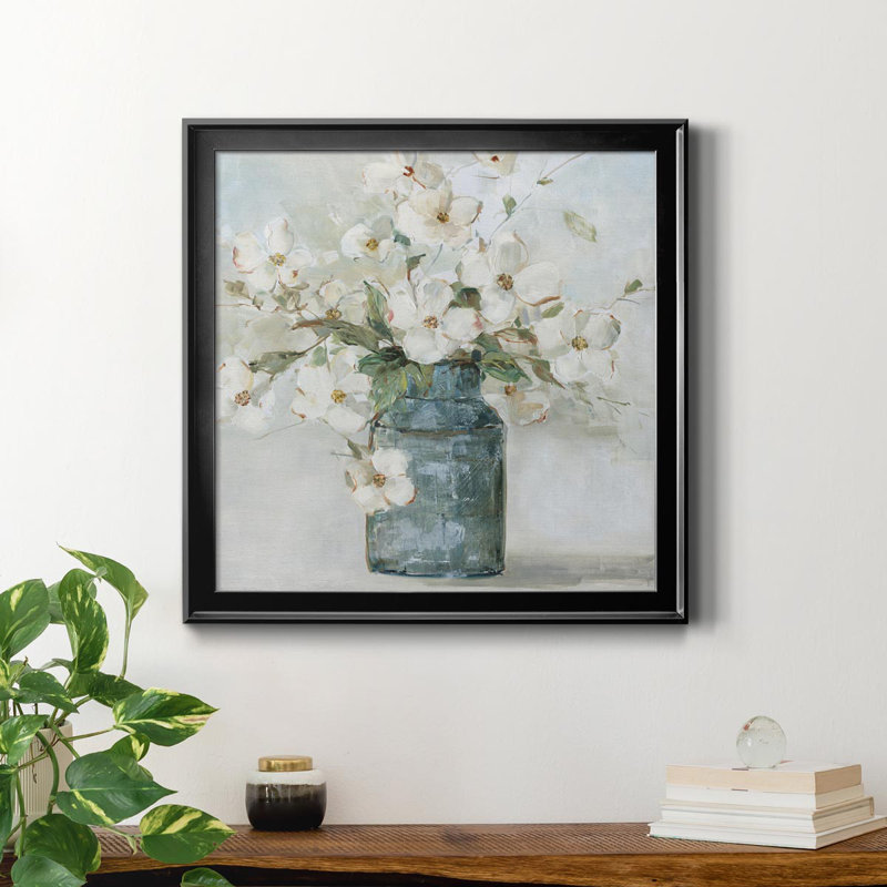 Cottage Charmer I - peinture sur toile encadrée, H 30,5 po x l 30,5 po x P 1,5 po, Noir
