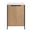Meuble-lavabo autoportant durable de qualité moderne 24 po avec lavabo en résine