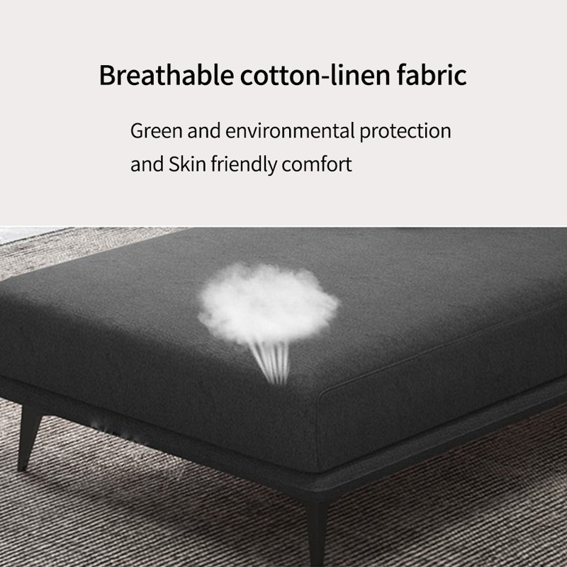 Entrekin, Orienté à droite, Mélange de coton noir / gris / mélange de lin