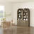 Cesiro 5-Tier Bookcase With 2 Fluted Doors And Adjustable Shelves-733504566-727501755