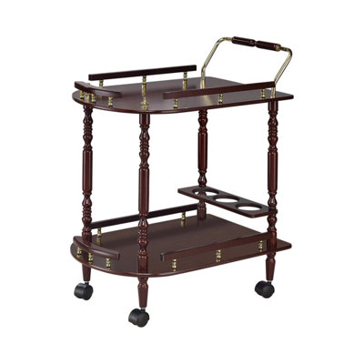 Lassorr Wood Bar Cart