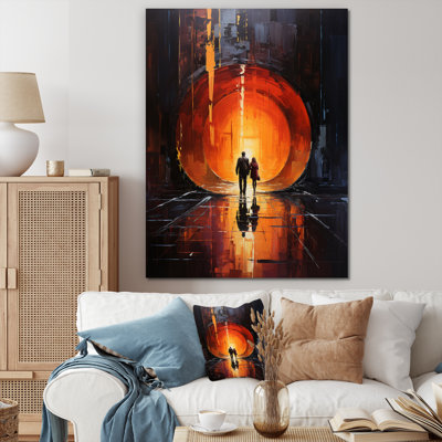 " Couple In Tunnel Urban Reflections "