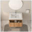 Meuble-lavabo flottant 30 po avec lavabo intégré-668749789