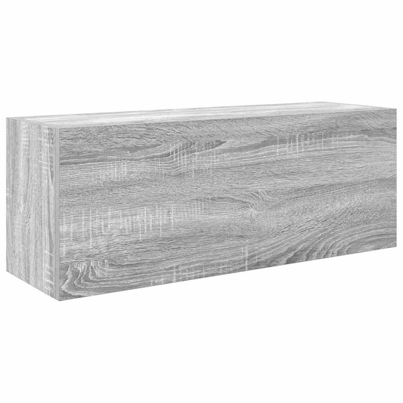 Wall Bathroom Storage, 11.8"H x 9.8"W x 31.5"L, Grey Sonoma