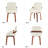 Aura Modern Upholstered Faux Leather Dining Chairs with Swivel-666728388