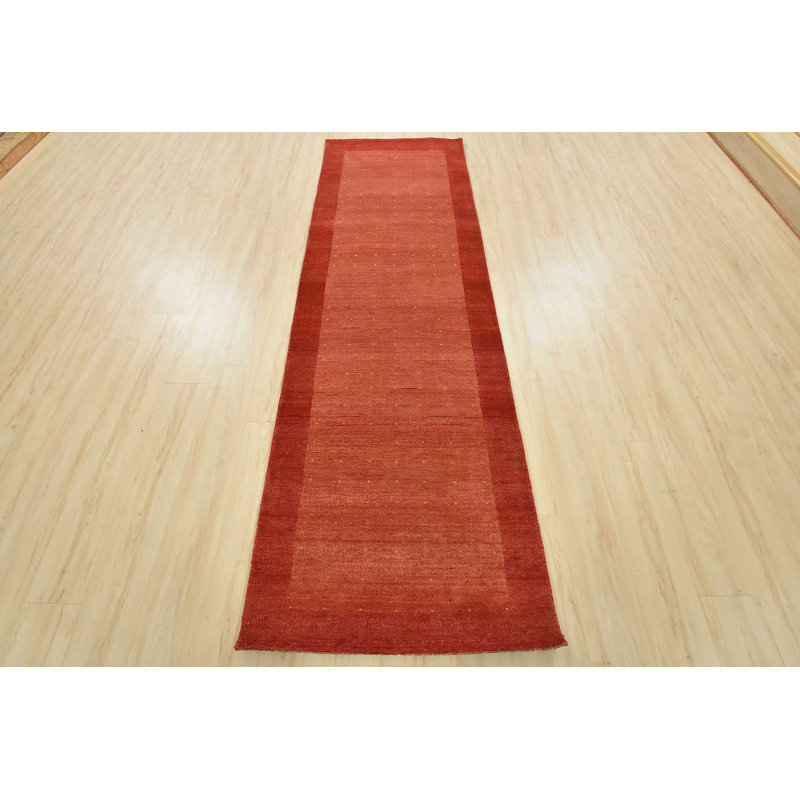 Dokota One-of-a-Kind 3' X 9'8" Runner Wool Area Rug in Orange