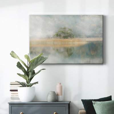Silent Morning River-Gallery Wrapped Canvas