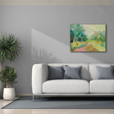 Sunrise Forest " Sunrise Forest " by Silvia Vassileva Painting Print