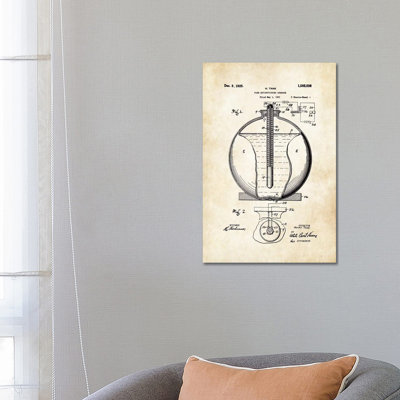 Fire Extinguisher Grenade - Wrapped Canvas Print