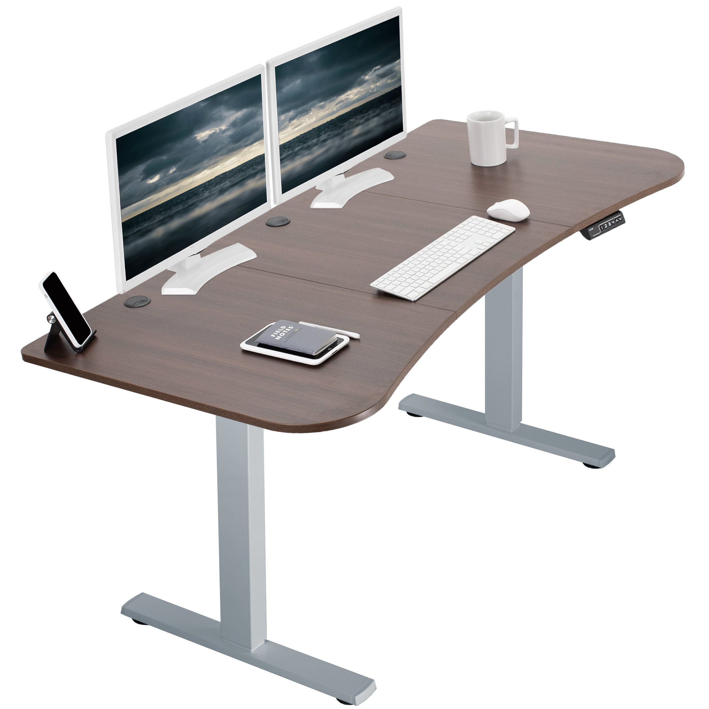 VIvo Adjustable Metal Base Standing Desk & Reviews Wayfair