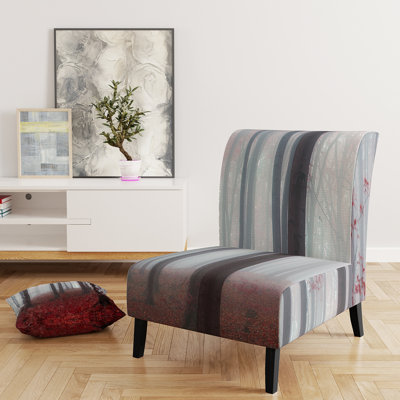 Brechta Vibrant Curve Design II - Velvet Upholstered Modern Slipper Chair