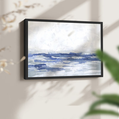 Blue Breakers I -Framed Print - Restickable