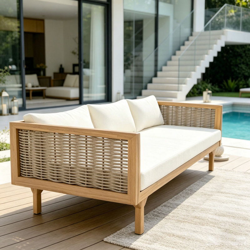 Canapé de patio, Beige