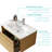 Integrated White Ceramic Basin, Drain Not Included