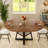 43.3" To 59" Extendable Round/oval Dining Table For 4-8 People, With Removable Leaves, Storage Shelf & Hidden Storage, Space Saving Design For Kitchen And Living Room