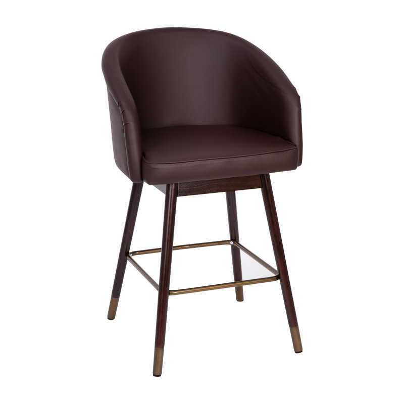 Tabouret de comptoir 26,25 po, Tabouret de comptoir (siège d'une hauteur de 26,2, Brun