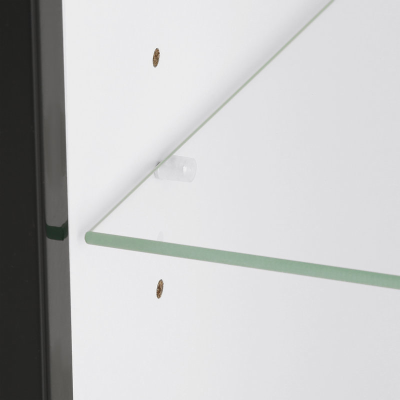 Zeus 104cm Sideboard, Black, Without Led Lighting