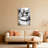 Shark And Rabbit In Bathtub Canvas Wrapped Wall Art Oil Painting Print Set Of 1-344842307