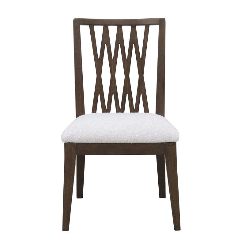 Chaise d'appoint à dossier en bois Herrick Reinaldo