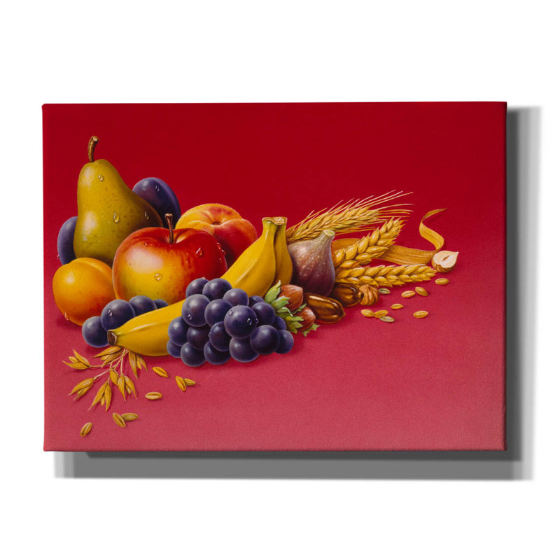 Epic Graffiti «Fruit» sur toile par Harro Maass, L 16 po x H 12 po x P 0,75 po