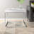 Fred Frame End Table- Modern Square Accent End Table - Glossy End Table - for Living Room, Bedroo, or Office - White Square Side Table-170526725