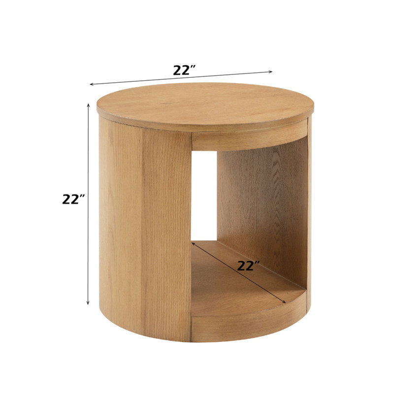 Table de bout ronde Oakridge Oak