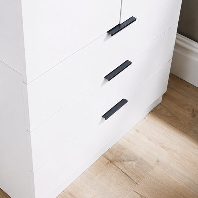 Phoenix 2 Door 3 Drawer Hanging Rail Bedroom Storage Wardrobe